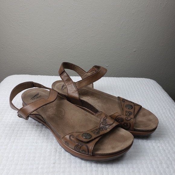 Dansko | Shoes | Dansko Tan Leather Concho Sandals Size 4 Euc | Poshmark